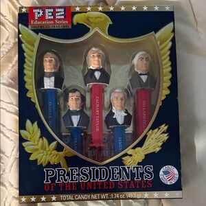 PEZ Presidents of the United States Candy Dispensers - Red, Blue, Black
